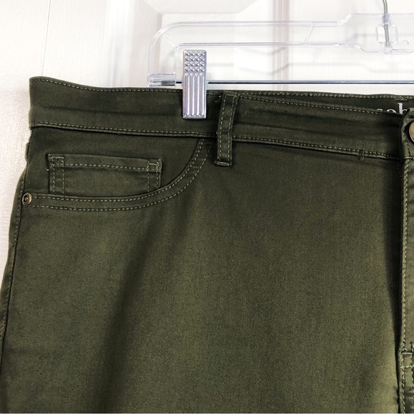 New York & Co. Soho Olive Green Crosby Slim Leg Ankle Jeans - Picture 3 of 14